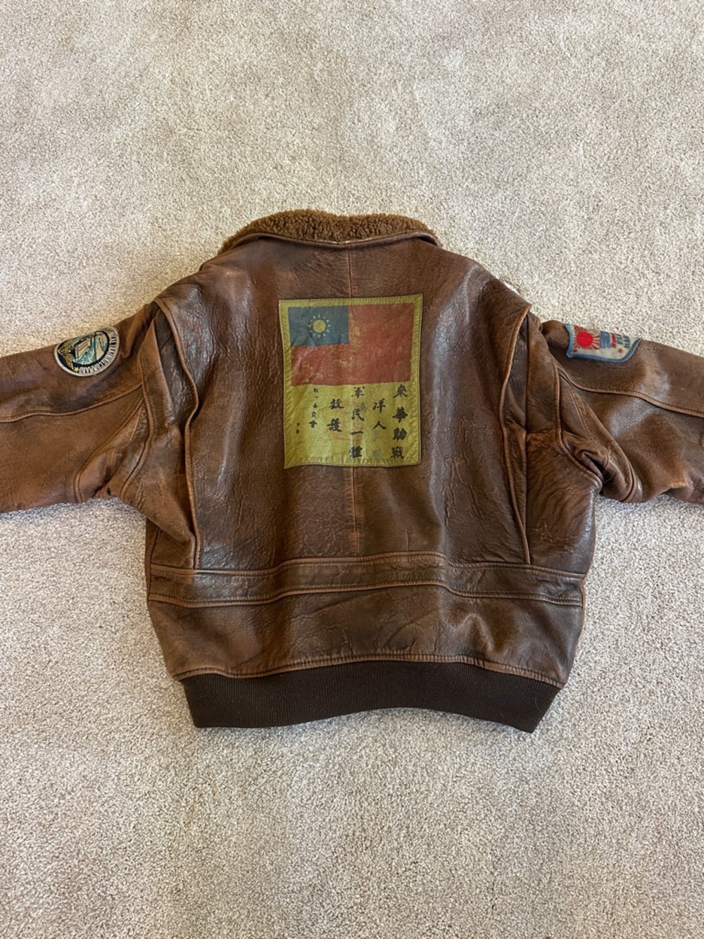 Vintage Avirex G-1 Men Leather Bomber Flight Jacket Top Gun US Navy Large - Picture 10 of 14